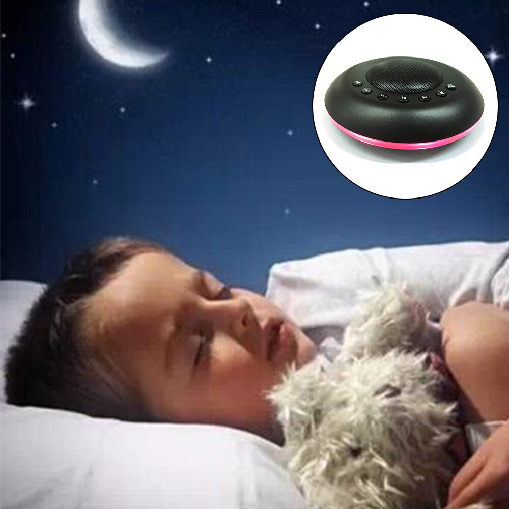 White Noise Machine Night Light USB Rechargeable Timed Shutdown Memory Function 20 Soothing Sounds Sleeping Device For Kid Adult