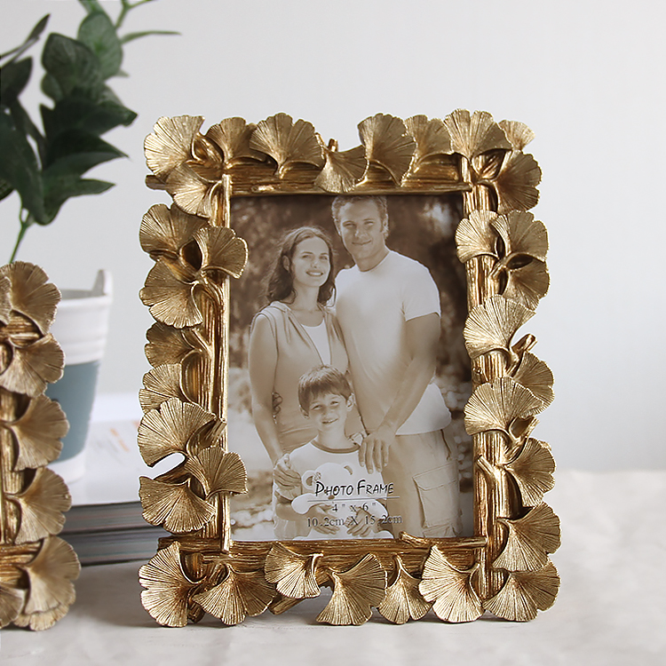 Ginkgo Leaf Resin Picture Frame, Graduation Photo Frame