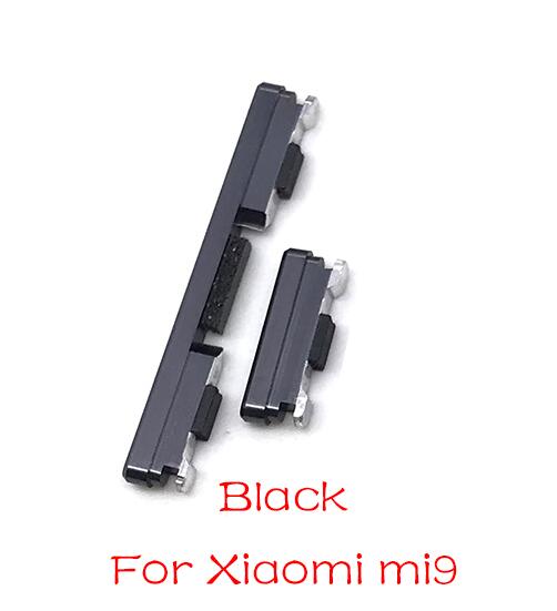 For Xiaomi Mi 9 Mi9 Volume Button Power Switch On Off Button Flex Cable: Black