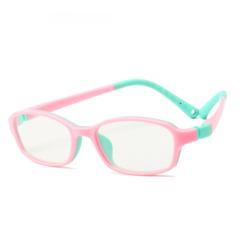 Vcka børn anti-blå lys briller ramme  tr90 computer pige spil beskyttelsesbriller dreng silikone børn ultralette briller