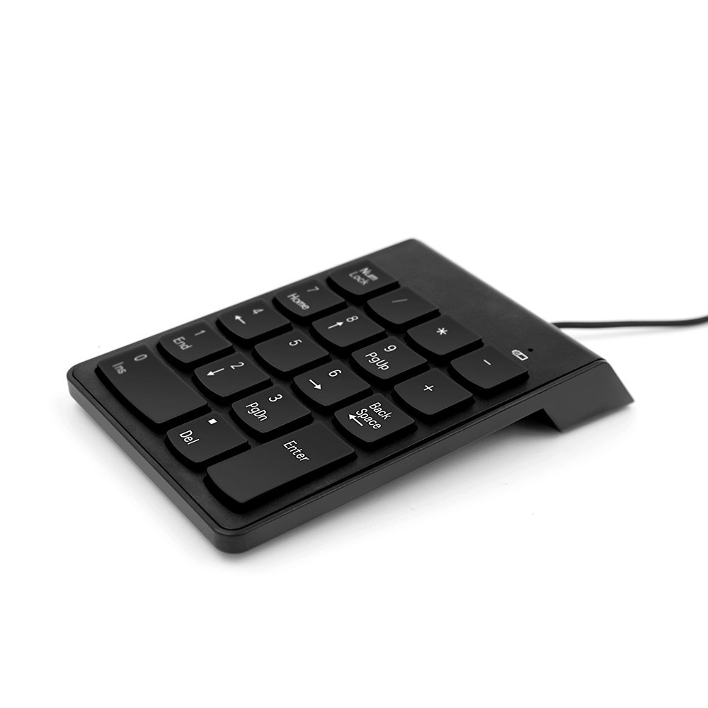 Kemile Wired Mini USB Numeric Keypad Numpad 18 Keys Digital Keyboard for iMac/MacBook Air/Pro Laptop PC Notebook Desktop