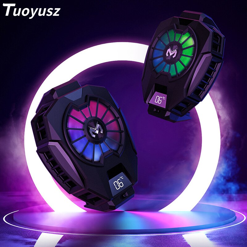 Mobiele Telefoon Radiator Halfgeleider Koeling Bevroren Koeling Koeling Radiator Licht Digitale Display Game Koellichaam