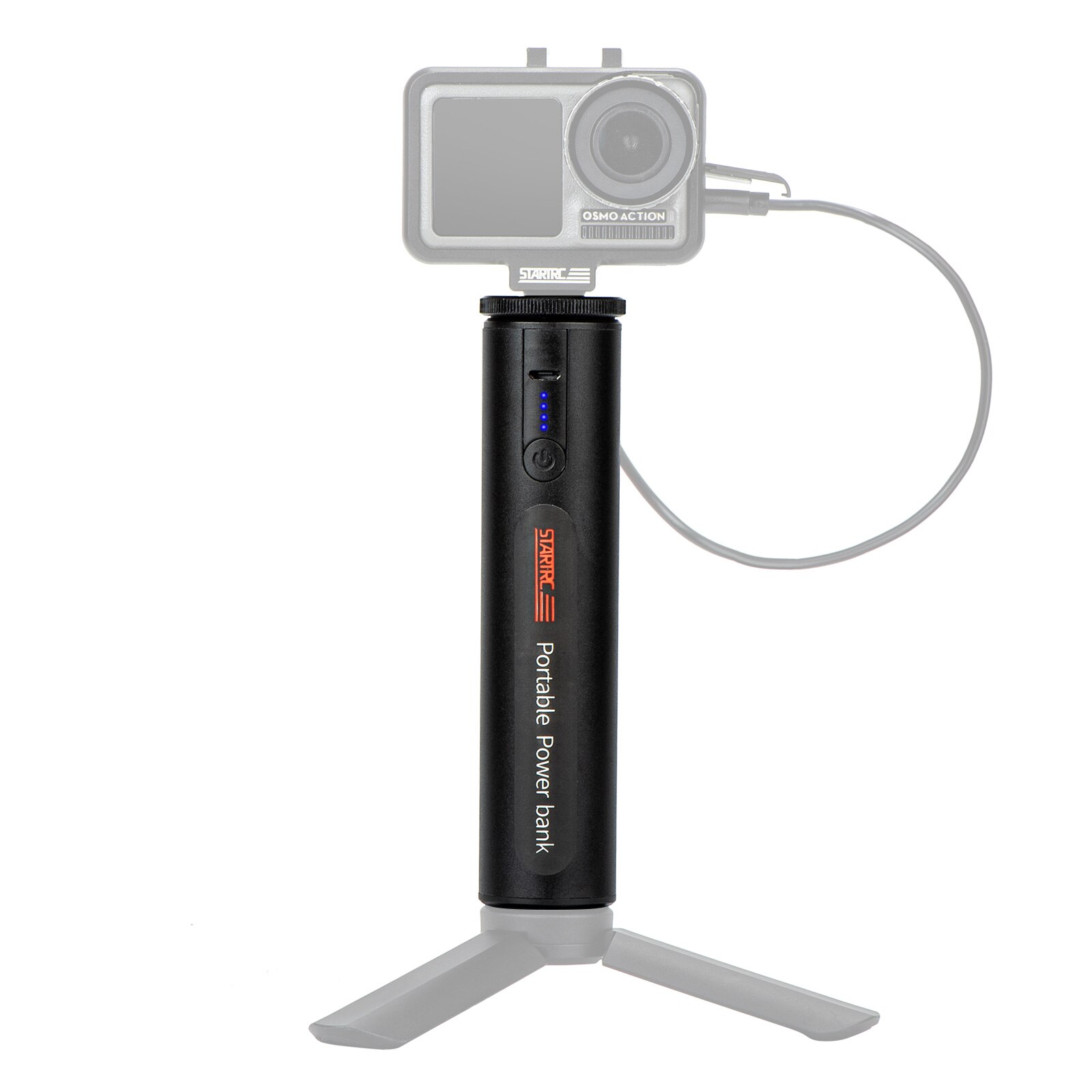 Batteria multifunzione da 6800mAh integrata con impugnatura a mano per Power Bank con porta di ricarica USB sostituzione in lega di alluminio