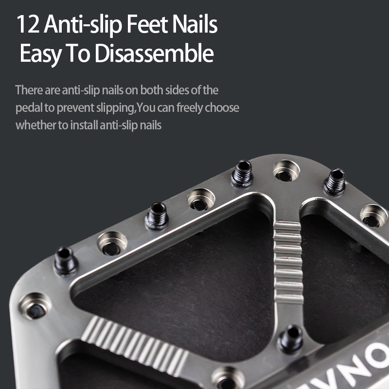 MTB Bicycle Pedal Titanium Non-Slip CNC 3 Bearing Aluminum Alloy Bike Pedals Cycling Foot Pedals for Mountain Bike Accessories