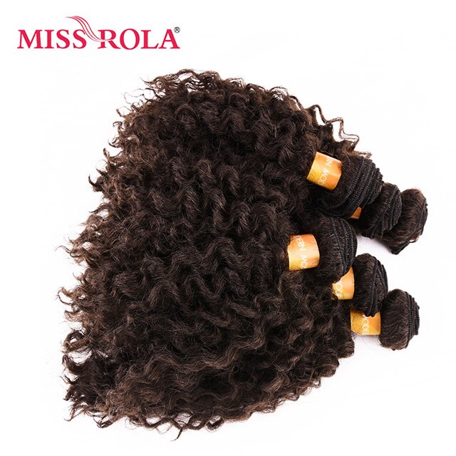Miss Rola Synthetic Short Wavy Double Hair Weft Weave 100% Kanekalon Fiber Hair Extensions 6pcs/lot: #4