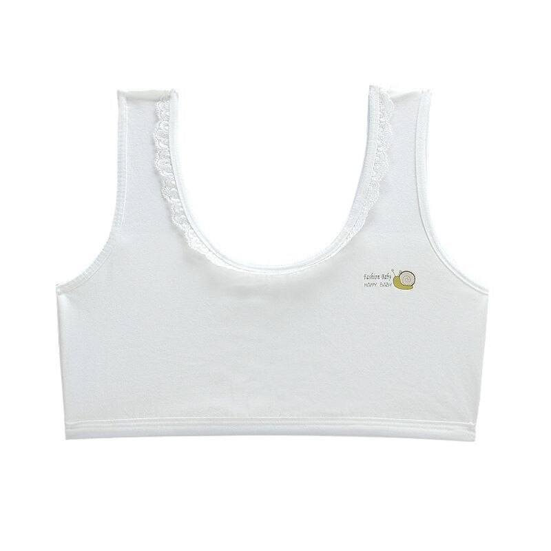 Teen Girl Sports Bra Kids Underwear Young Puberty Training Bra For 8-18years: W