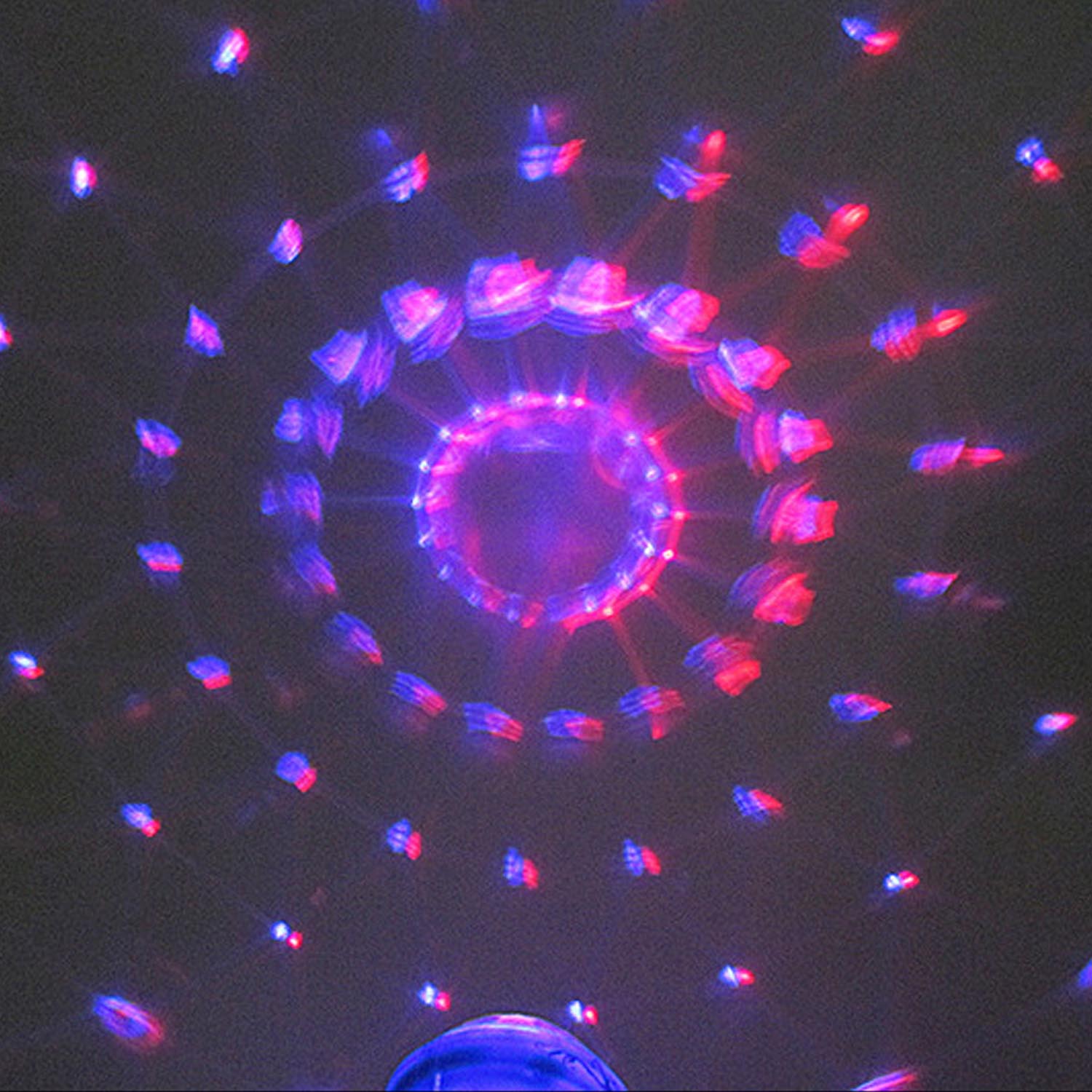 Niños Mini LED música inalámbrica Karaoke modelo de micrófono palo intermitente con bola de proyección 3D iluminación proyector de juguete de Color al azar