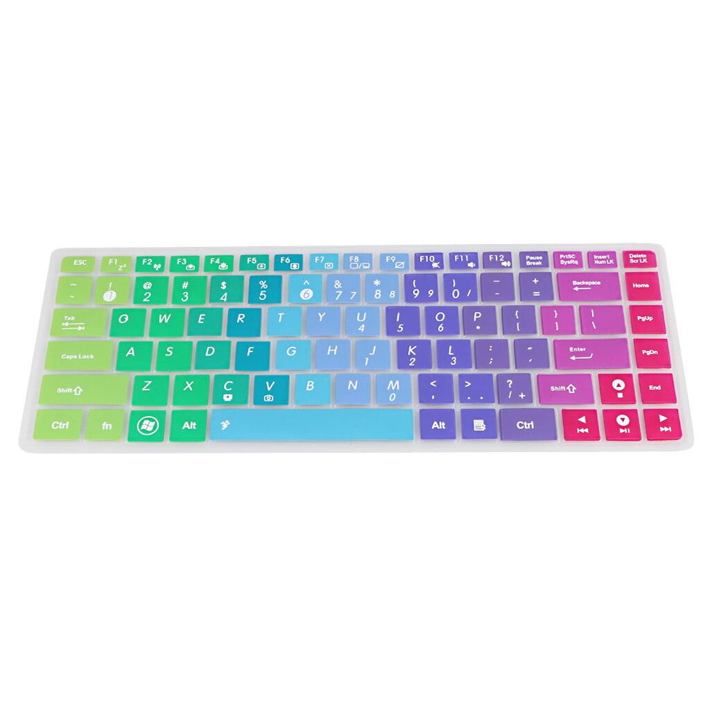 Washable Dustproof Keyboard Silicone Cover SKin Film for ASUS K40 P80 P81 Color