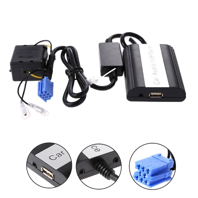 Câble Auxiliaire (Aux) Compatible Renault Clio, Mégane, Scénic Pour IPod/iPhone/MP3 - Neuf
