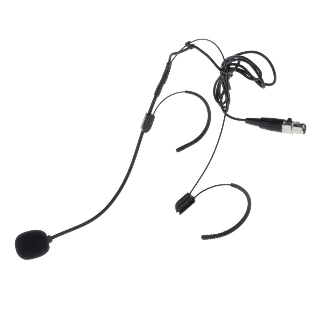 Lbvzxkad Verstelbare Beige Dubbele Oorhaak Condensator Headset Mic