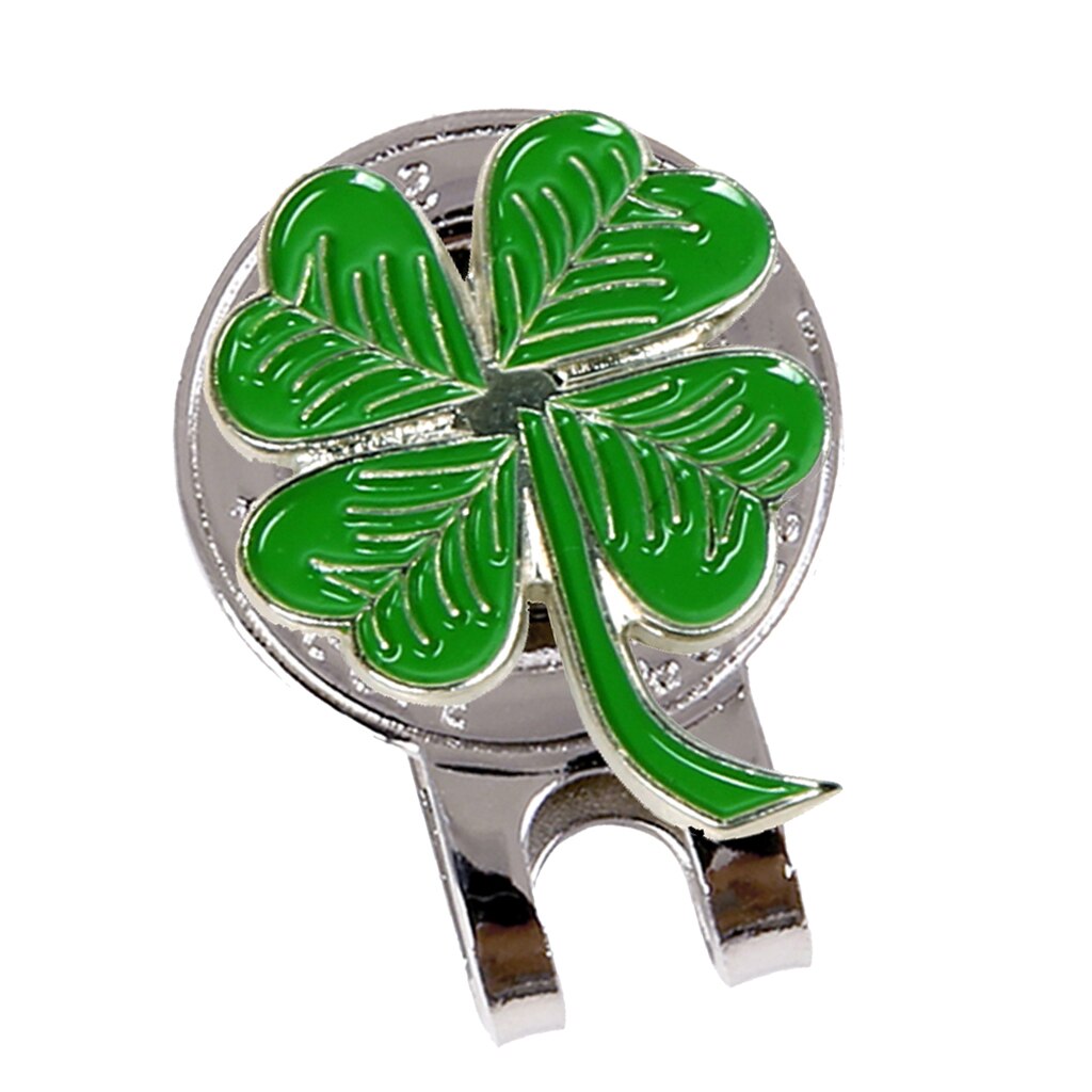 Magnetic Golf Cap Clip with Detachable Golf Markers Training Aid Standard Hat Clip Club Souvenir Keepsake: Green