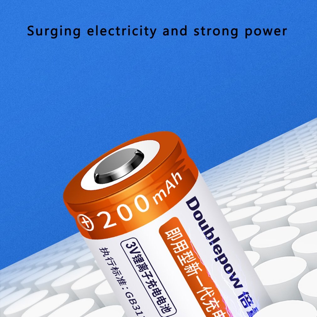 2 Stks/partij 900Mah CR2 Oplaadbare Batterij Set Lithium Batterij Dc 3.6V Met Snelle Lader Meerdere Beschermende Systemen