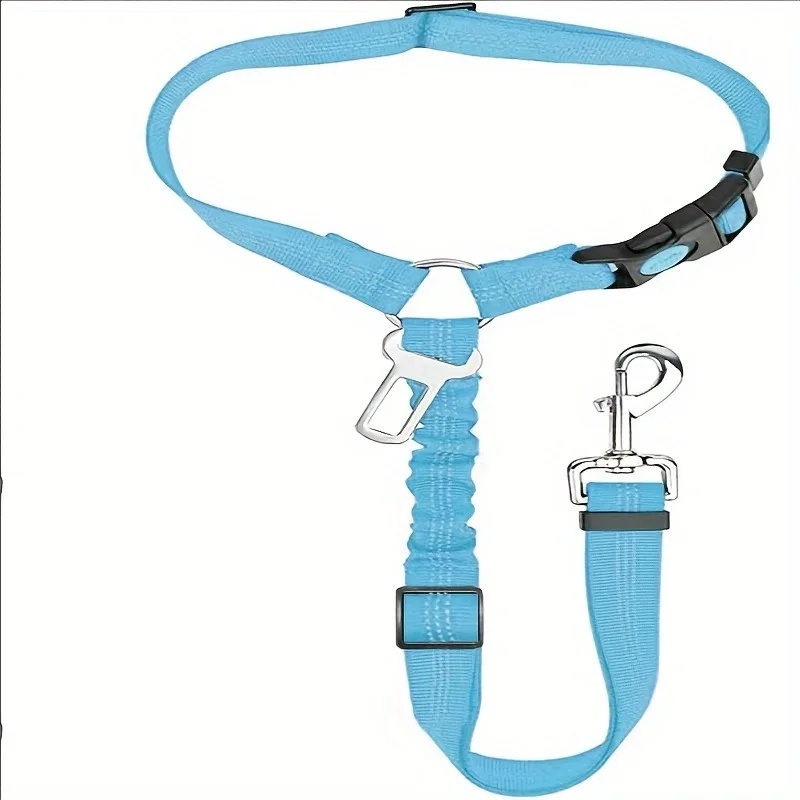 Metal Buckle Dog Leash Retractable Safety Belt Pet Collar Car Mounted Dog Rope Gold Buckle Dog Dog Leash Home Supplies: Yellow