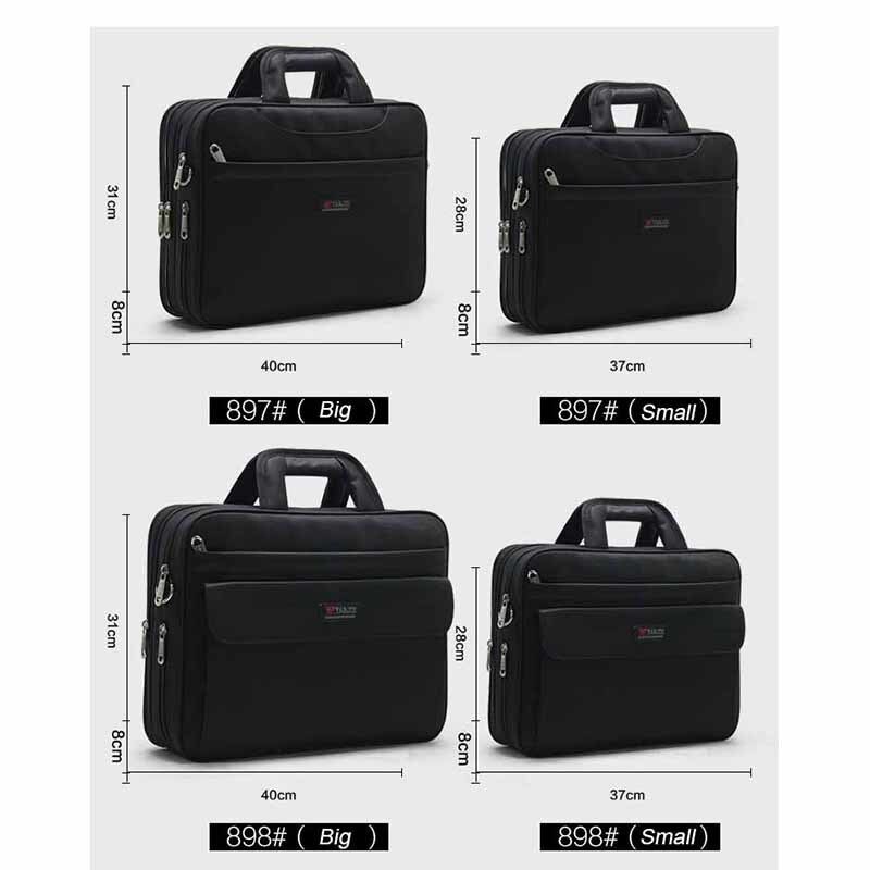 Business Man Aktetas Messenger Bag Mannen Oxford Laptop Handtassen Grote Capaciteit Waterdichte Notebook Tassen Sac Homme