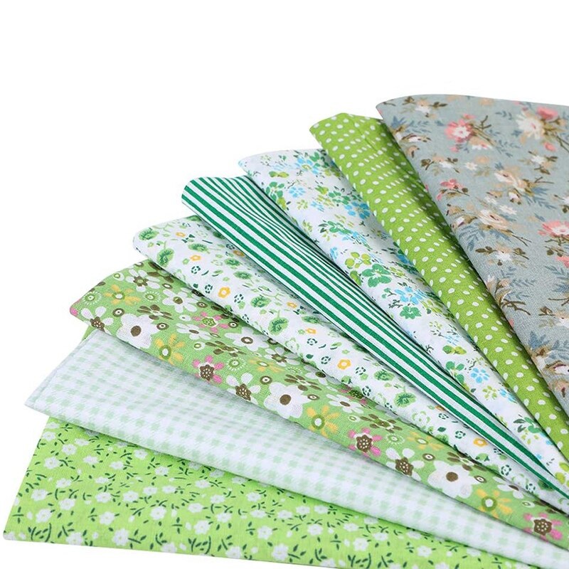 8 stuks textielstof katoen vierkant bedrukt textiel voor bundel doe-het-zelf knutselen naaien kleding quilten 50 x 50cm