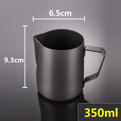Non Stick Stainless Steel milk pitcher Milk Frothing Espresso Coffee Barista Craft Latte Cappuccino coffee pitcher milk cup: 350ML1