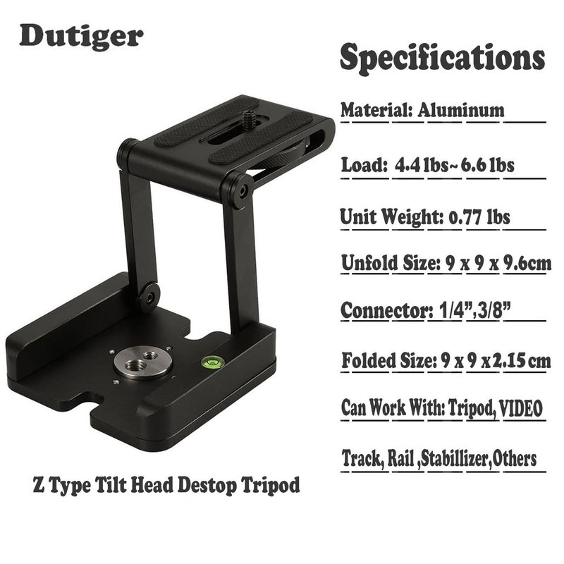 Z Flex Vouwen Tilt Opvouwbare Desktop Houder Universele Tool Voor Slr Canon Nikon Sony Quick Release Plaat Standhouder Camera