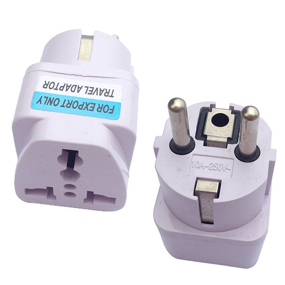 (Pack 3) Schuko EU Electrical Plug Adapter Change World Plug AC250V 10A