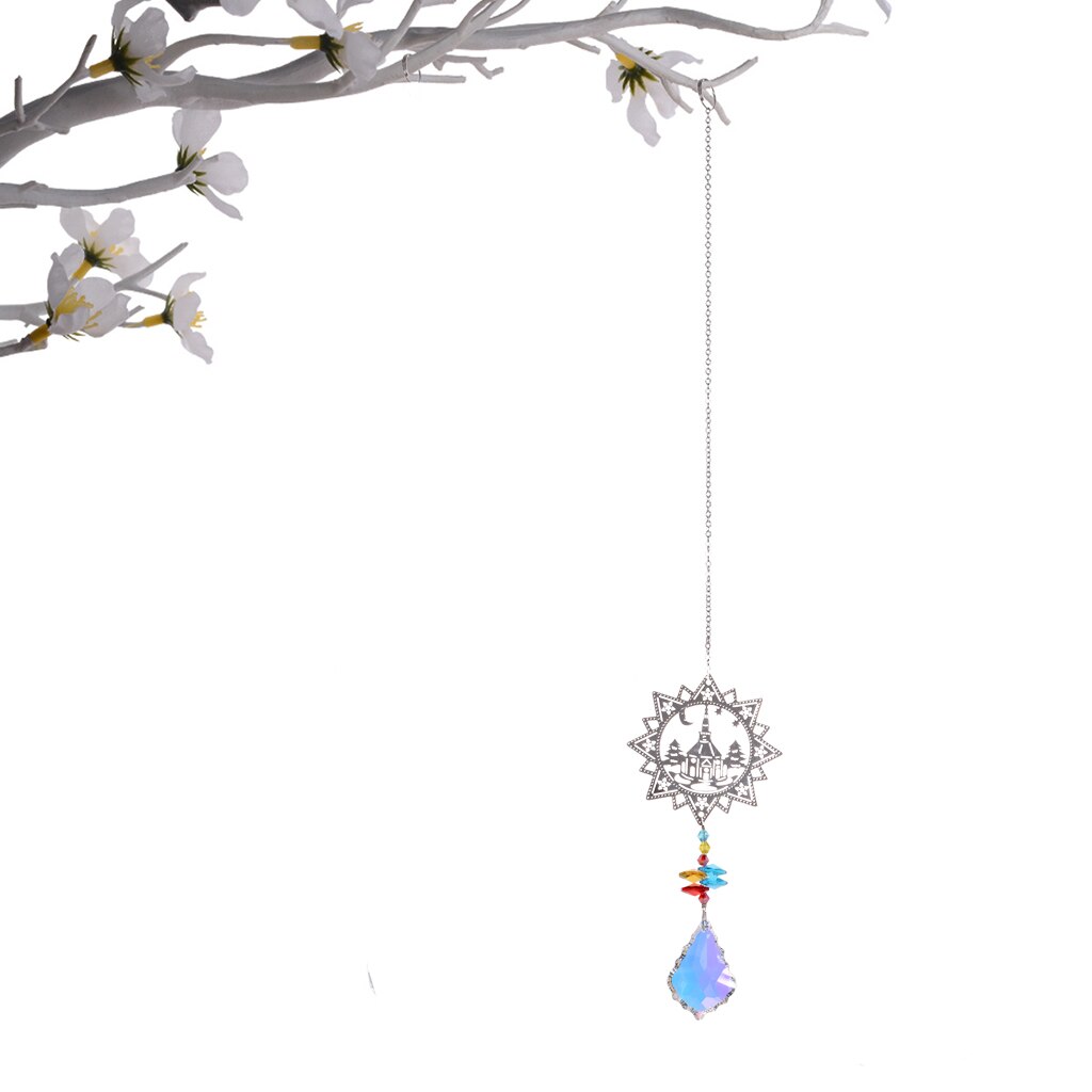 Glass Crystal Ball Prism Rainbow Maker Outdoor Hanging Suncatcher Ornament Home Office Restaurant Decor: Style E