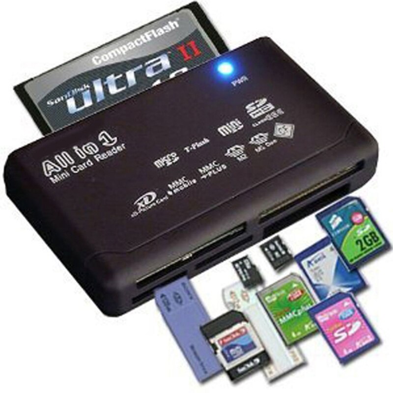 Lecteur de carte mémoire externe tout-en-un, pour USB Mini Micro SD SDHC M2 MMC XD CF, directe