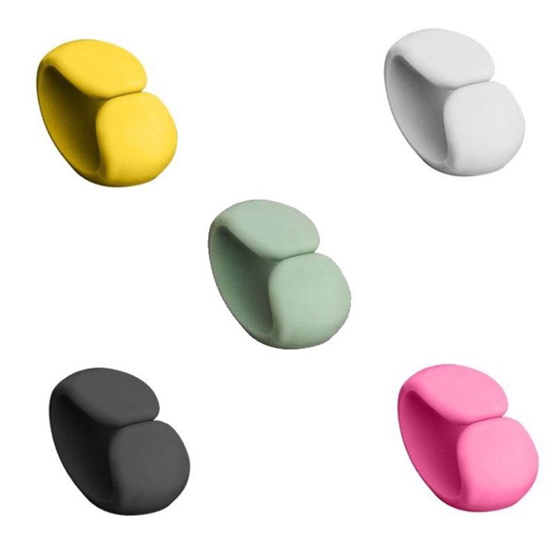 1pcs Reusable Cable Clips Charger Cord Organizer Earphone Line Tidy Holder Cable Management Winder for Christmas