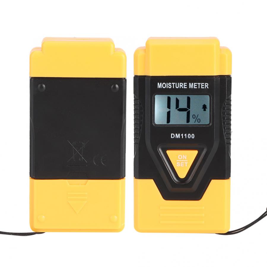 LCD Display Digital Moisture Meter Tester Wood Cardboard Plaster Concrete Logs Paperboard Hygrometer Timber Damp Detector