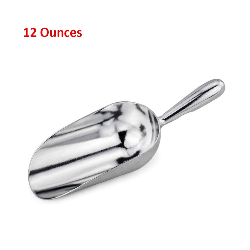 1Pcs Bar Ijsschep Roestvrij Staal Voedsel Meel Candy Scoop Spice Schop Bar Keuken Koken Tool Gedroogd Fruit Scoop: 8x22.3cm