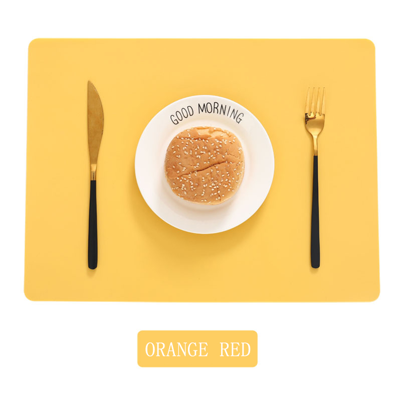 Waterproof Pad Extra Large Silicone Mat Heat Resistant Sheet Kitchen Counter Protector Vinyl Craft Mats Non Slip Table Placemat: D / 1PCS-40x30CM