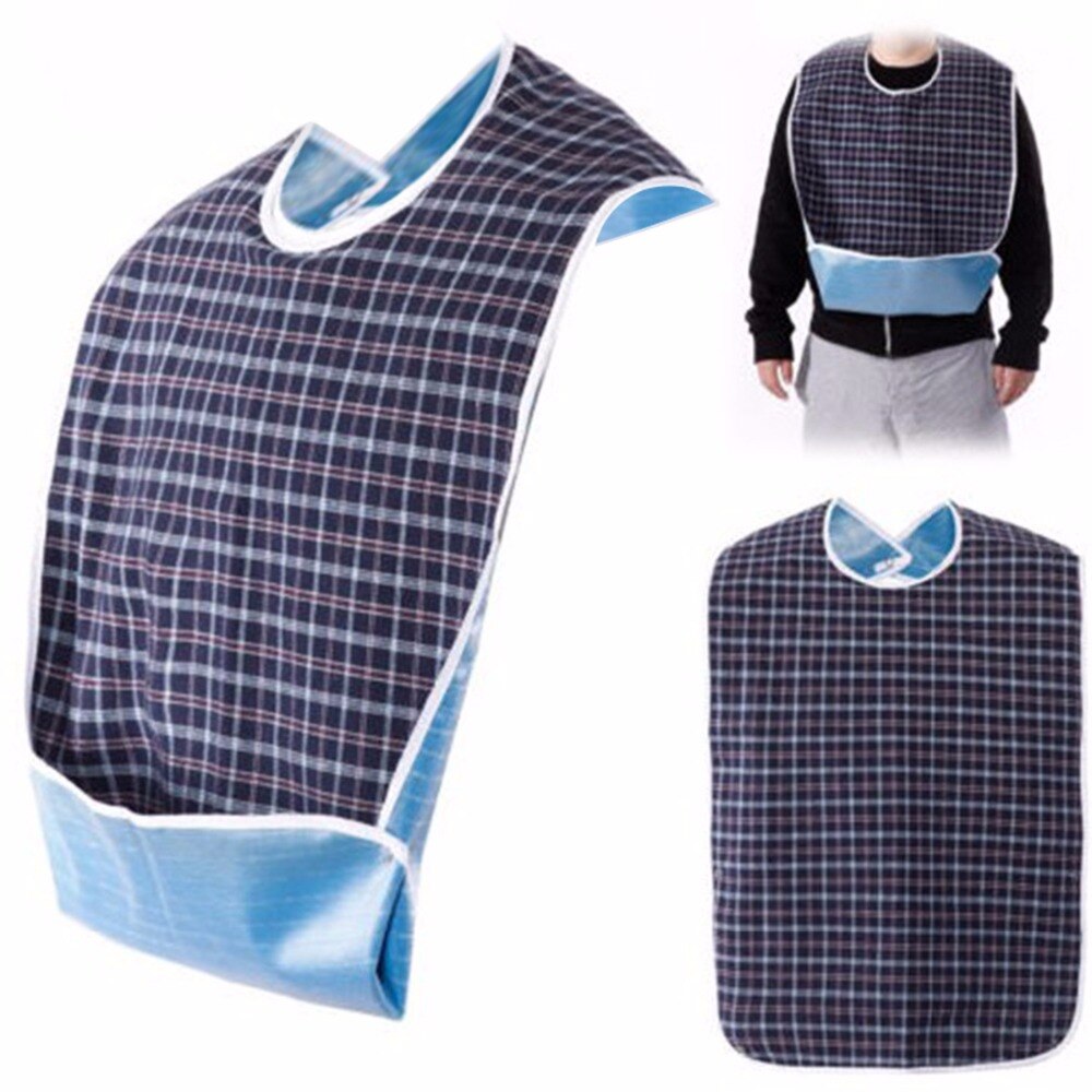 3 stks/set Waterdichte Plaid Kruimelvanger Volwassen Bib Schort Herbruikbare Kleding Protector Voorkomen Olie Sap Spill Oudere Handicap Dragen