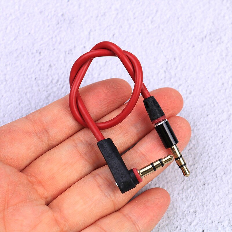 3.5Mm Korte 30Cm Jack Naar Jack Aux Kabel Male Naar Male Stereo Audio Kabels Cord 1Pc