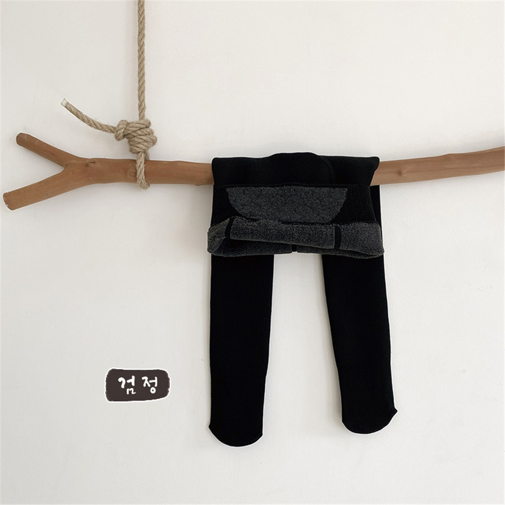 2022 Winter Kids Leggings Fur Lining Girls Tights Skinny Warm Fleece Leggings kids Pants Winter Kids Pants Children AA5636