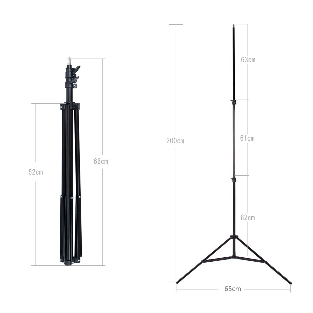 Godox Ajustable 302 2 m Light Stand met 1/4 Schroef Hoofd Statief voor Studio Foto Vedio Flash Verlichting 200 cm