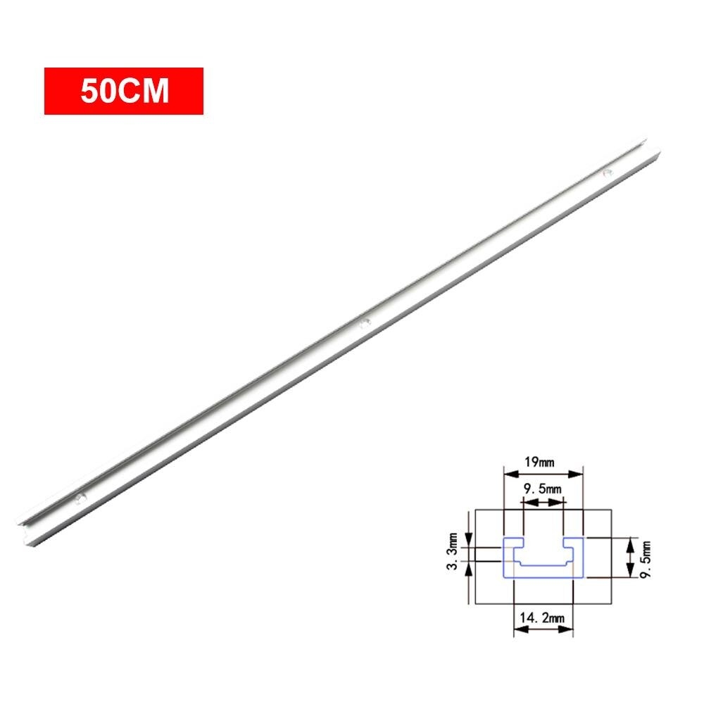 50cm gerings værktøjslinje skubbe hardware bærbar roteret gevindbolt elværktøjssæt t formet rende skråt spor praktisk: 50cm