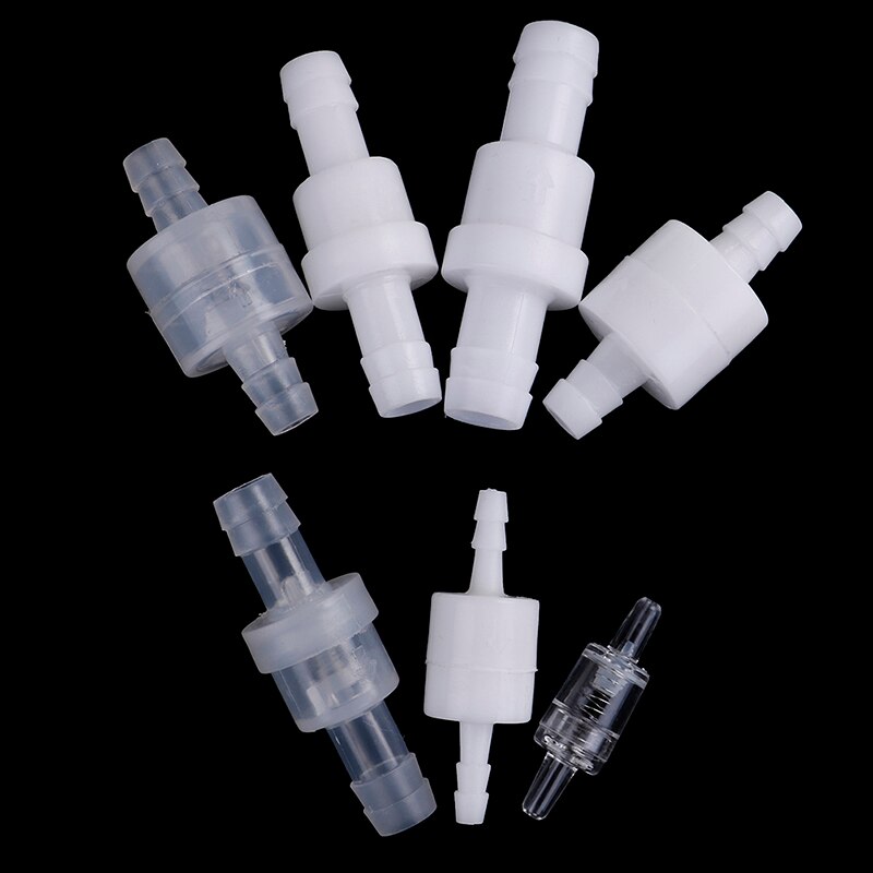 1Pc 4 / 6 / 8 / 12mm Plastic One Way Inline Check Valve Gas Air Liquid Water Fluids Valve