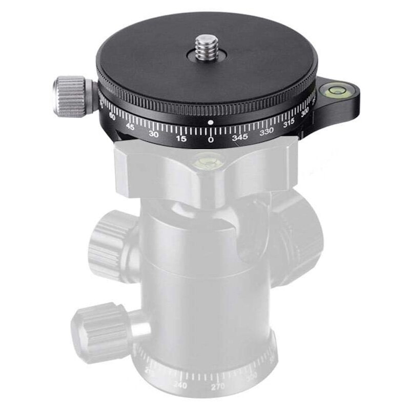 Statiefvoet 360 ° schijf statief snelkoppelingsplaat panoramavoet kopklem voor dslr spiegelloze camera digitale camera