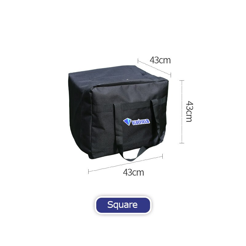 Bluefield 55/80/100/150L Foldable Large Duffel Bag Travel Luggage Storage Bag For Home Sports Gym Fitness Cycling Camping Hiking: Black 80L Square