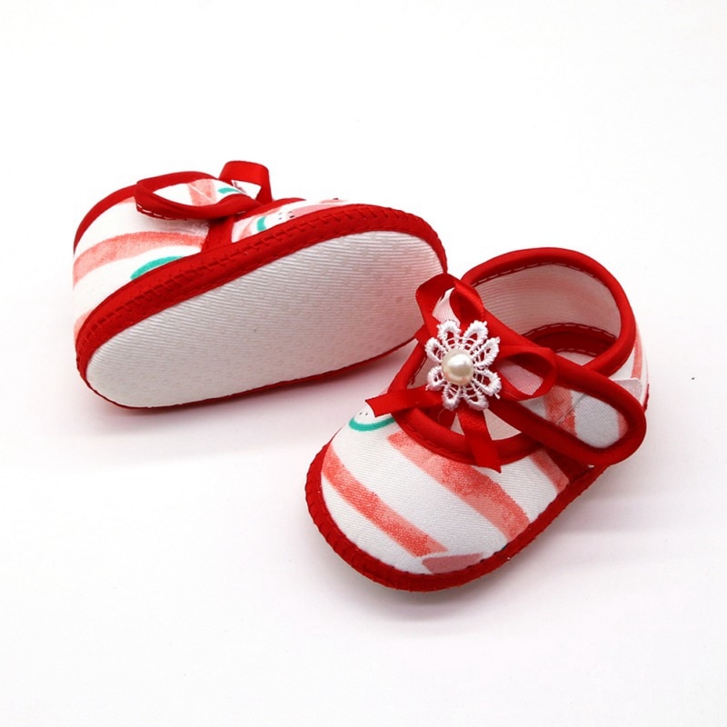 Toddler Soft Soled Baby Girl Sandals First Walkers Baby Breathable Cartoon Watermelon Pattern Anti-Slip Casual Sneakers