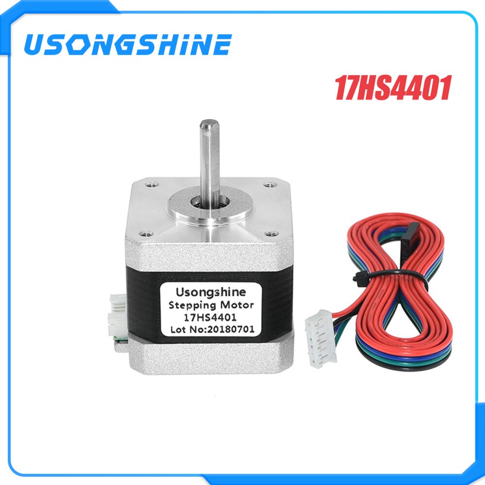 1 sztuk 17HS4401 konwencjonalnych V5 V6 4-realizacji Nema17 silnika 42 silnik krokowy Nema 17 silnik 42bygh 1.5A (17HS4401) dla CNC