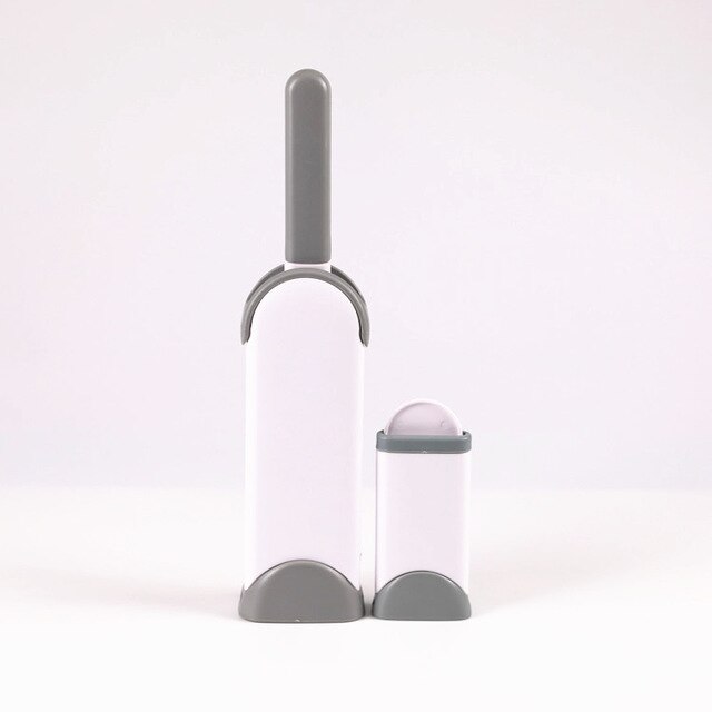 Pet Hair Remover Brush Dog Cat Hair Remover Pet CombTool Fur Brush Base Double-Side Furniture Sofa Clothes Cleaning Lint Brush: Gray Set