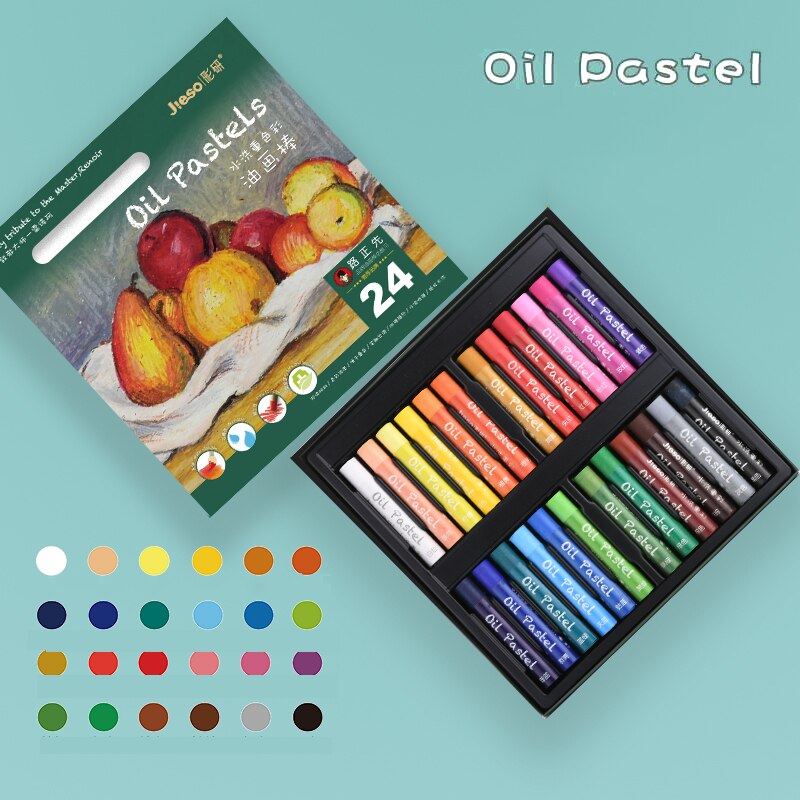 Oil pastel set 24 colors 36 colors children water-soluble pastels wonderful sticks crayons art students painting pigment sticks: 24 Colors