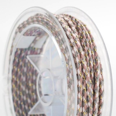 Corde en coton coloré haut de gamme, fil de coton tricolore fait à la main, bricolage, corde de Bracelet tressée à la main, 2MM: 15