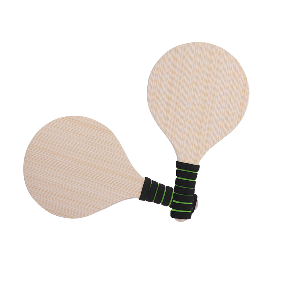 Beach Cricket Racquet Set Game Kids Pingpong Foam Handles Wooden Paddle Ball Anti-slip Adults Accessories Badminton Outdoor