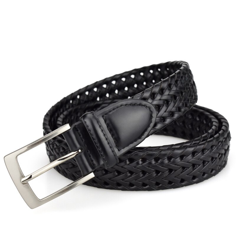 Heren leren riem met gesp, verstelbare riem, luxe vrijetijdsriemen met metalen gesp voor heren, herenriemen