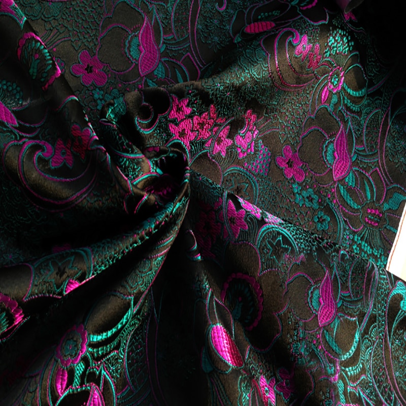 75x100 cm Aankomst senior jacquard stof afrikaanse satijn zijde stof voor patchwork, trouwjurk, bekleding sofa scrapbooking