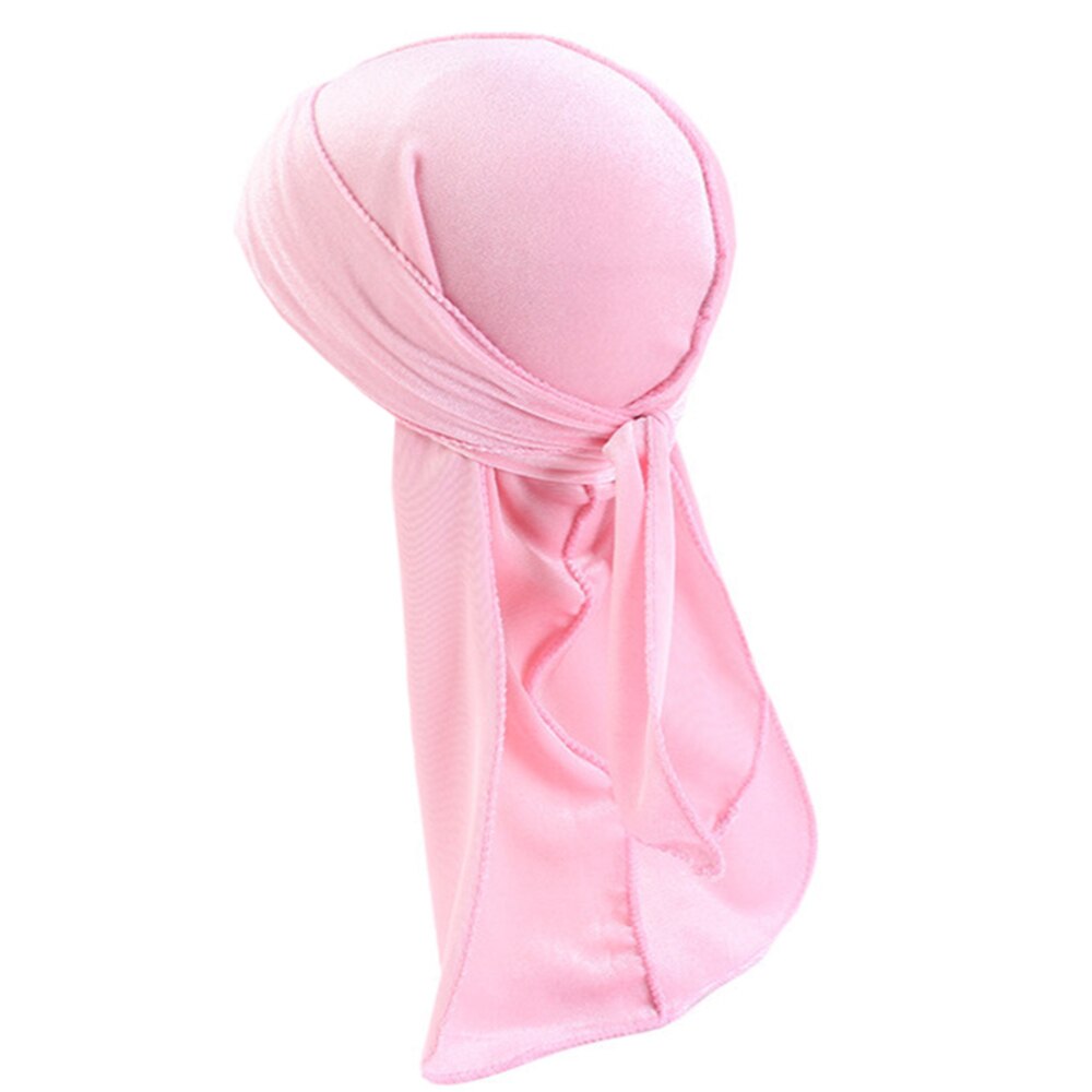 Pañuelo de terciopelo Durag para niños, pañuelo de Color sólido Doo, ondas, gorro, diadema