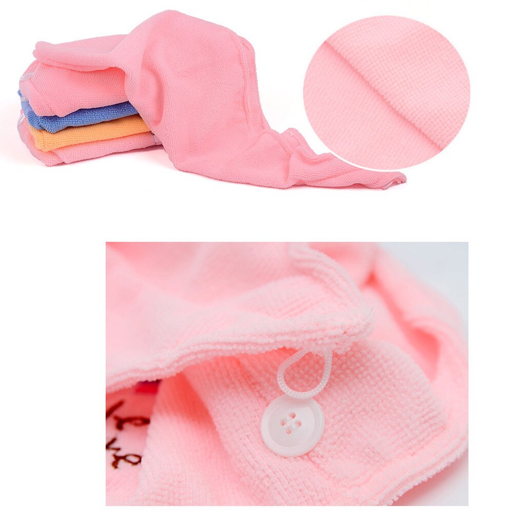 Handdoek-Wrap Hoofd-Hoed Tulband Douche Pool Microfiber Haar Tulband Snel Droog Haar Hoed Gewikkeld Handdoek Badmuts