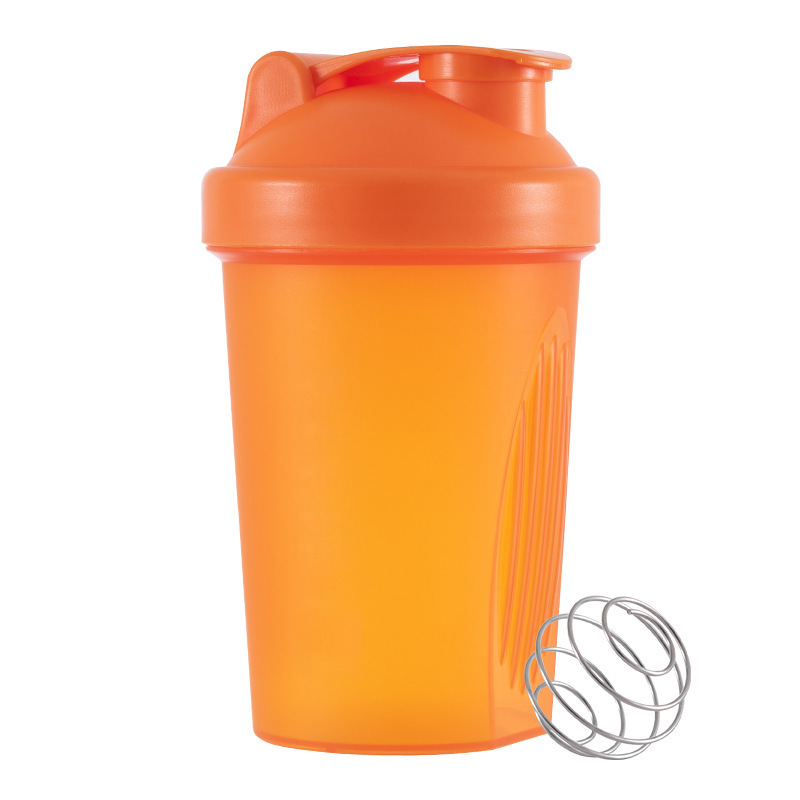 Bouteille Shaker mélangeur de 400ML, avec échelle de protéines, étanche, pour l'entraînement en poudre, tasse de mélange de Sport, bouteille d'eau: plum