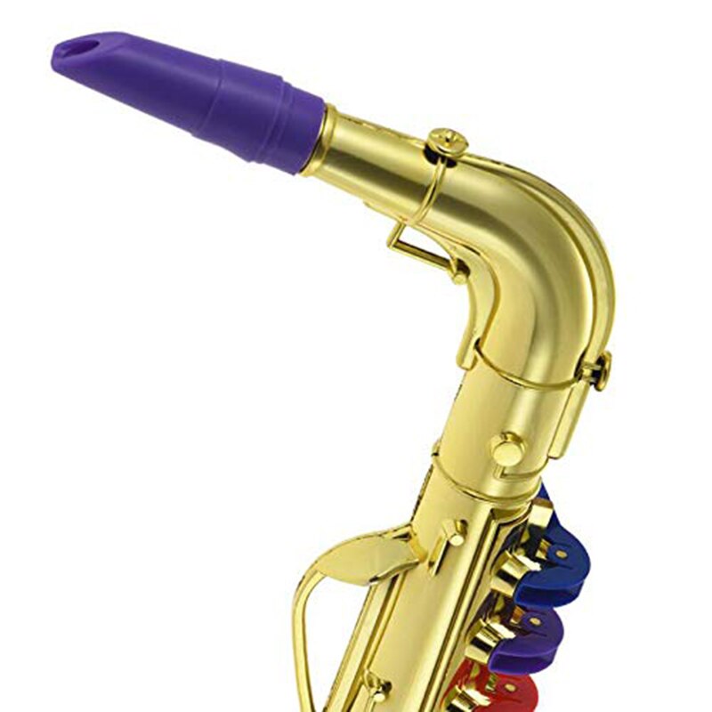 Saxofoon Muziekinstrument Props Muziek Tool Kinderen Simulatie voor Kids Kind Goud