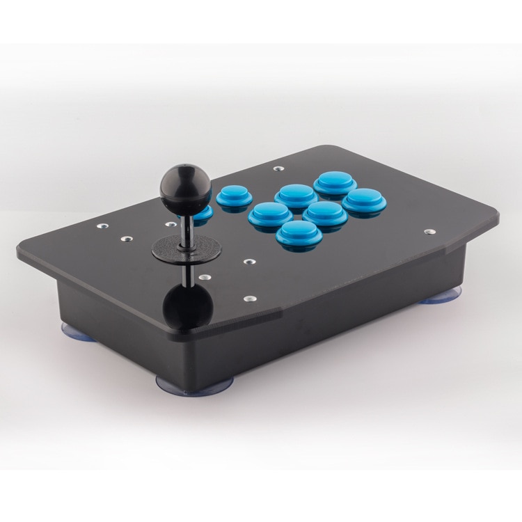 Acrylic Zero Delay Arcade Fighting Stick USB Wired Computer Gaming Joystick Game Rocker Controller with 8 Buttons For PC Desktop