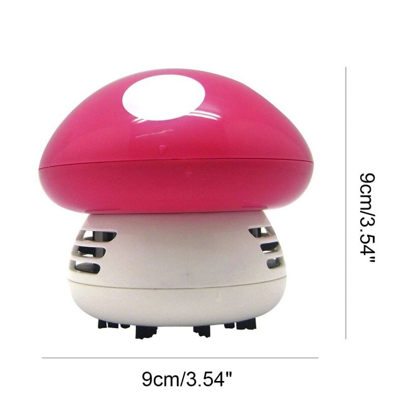 Mini Vacuum Cleaner Cute Mini Mushroom Corner Desk Table Dust Vacuum Cleaner For Car Home Computer Sweeper: MR